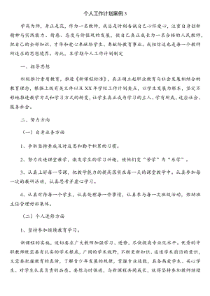 个人工作计划案例3.docx