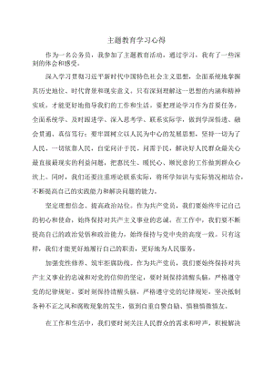 主题教育学习心得.docx