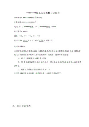 二级标准化自评报告.docx