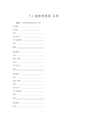 个人借款担保保证合同.docx