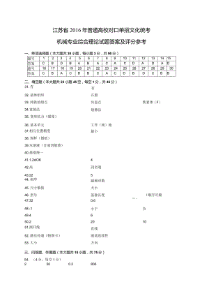 2016机械专业综合理论试卷含答案.docx