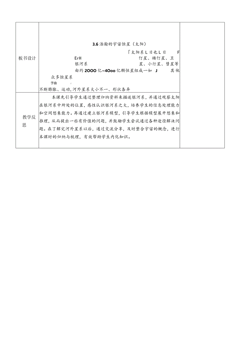 教科版六年级下册科学第三单元第6课《浩瀚的宇宙》教案(定稿).docx_第3页