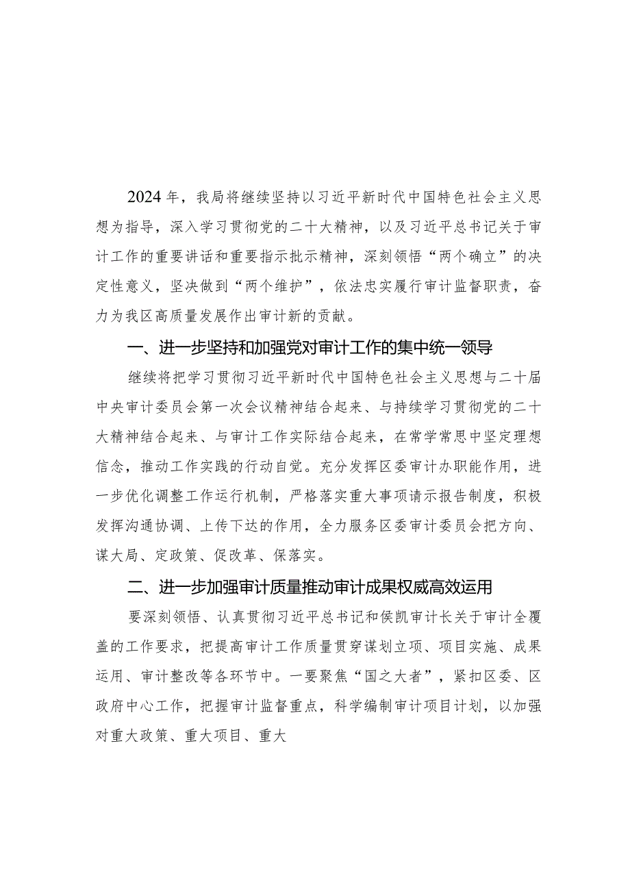 审计局2024年工作计划汇编（3篇）.docx_第2页