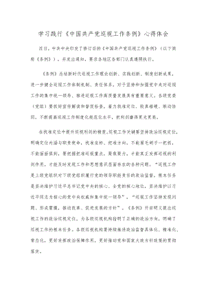 学习践行《巡视工作条例》心得体会.docx