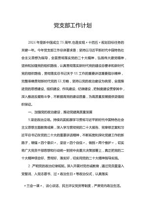 党支部工作计划.docx