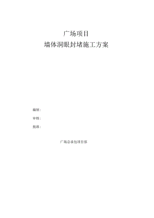 墙体螺杆洞封堵施工方案.docx