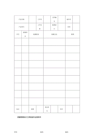 质量管理执行工序检验作业指导书.docx