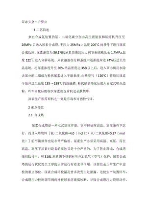 技能培训资料之尿素安全生产要点.docx