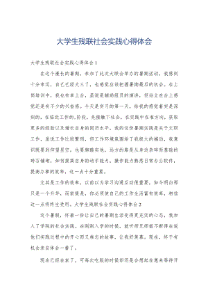 大学生残联社会实践心得体会.docx