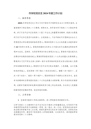 市学校党总支2024年度工作计划.docx