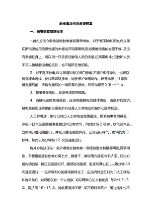 触电事故应急救援预案.docx