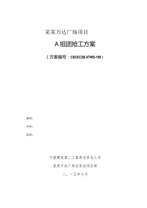 A组团抢工方案模板.docx