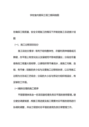学校室内管网工程工期网络图.docx