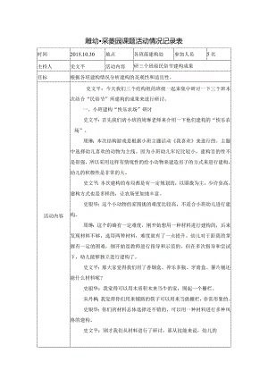 雕幼采菱园课题活动情况记录表.docx