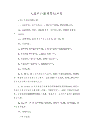 大班户外游戏活动方案.docx