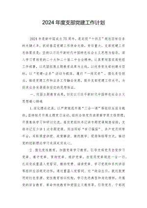 2024年度支部党建工作计划.docx