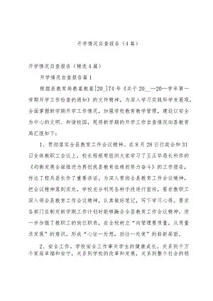 开学情况自查报告（4篇）.docx
