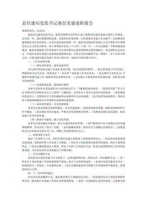 县住建局党组书记基层党建述职报告.docx