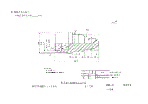 数控车工中级工艺卡样例轴+盘.docx