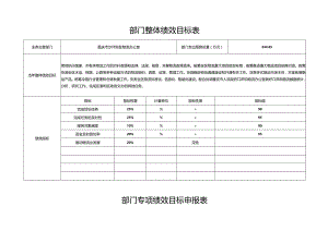 部门整体绩效目标表.docx
