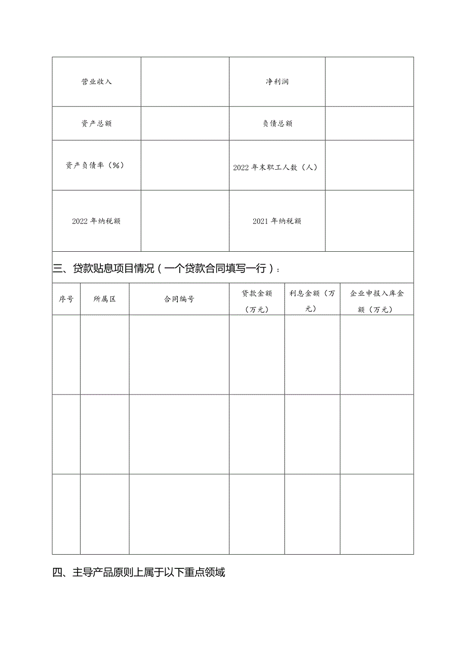 广州市2024年省级促进经济高质量发展专项资金民营经济及中小微企业发展贷款贴息入库申请表.docx_第2页