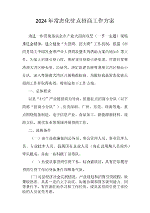 2024年常态化驻点招商工作方案.docx