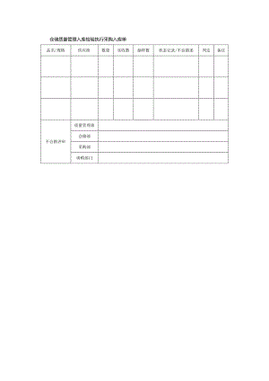 仓储质量管理入库检验执行采购入库单.docx