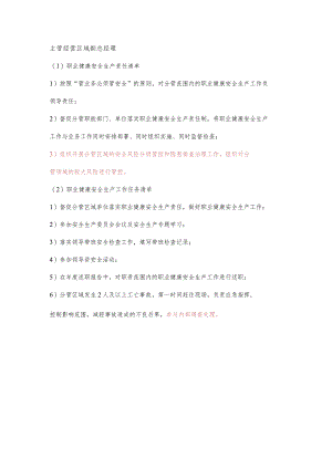 主管经营区域副总经理职业健康安全生产责任清单及工作任务清单.docx