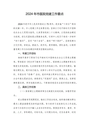2024年市医院党建工作要点.docx