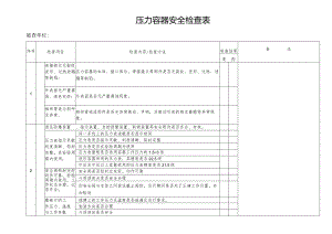 压力容器安全检查表.docx