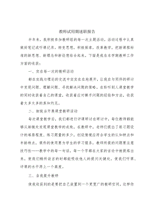 教师试用期述职报告.docx