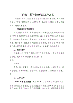 “两会”期间安全保卫工作方案.docx