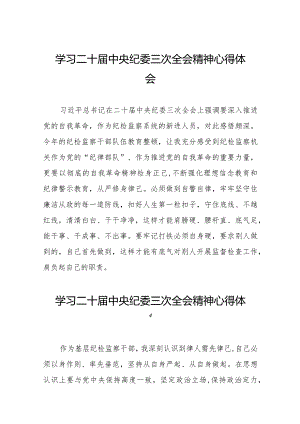 学习贯彻二十届中央纪委三次全会精神心得体会精选合集十九篇.docx