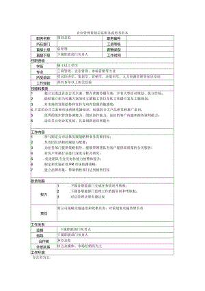 企业管理策划总监职务说明书范本.docx