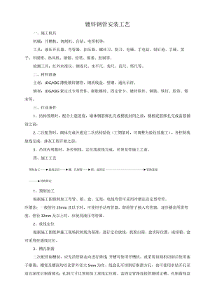 镀锌钢管安装工艺.docx