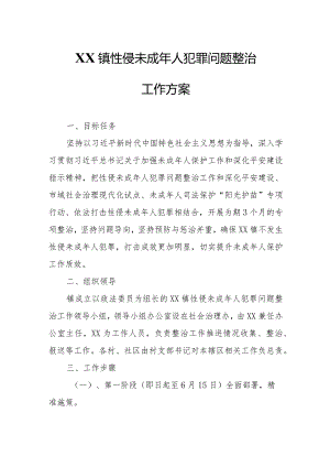 XX镇性侵未成年人犯罪问题整治工作方案.docx