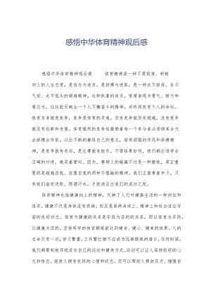 感悟中华体育精神观后感.docx