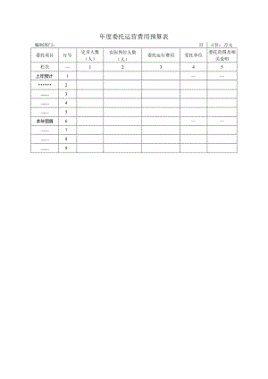 年度委托运营费用预算表.docx