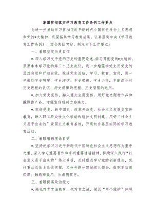 集团贯彻落实学习教育工作条例工作要点.docx