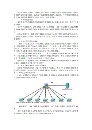 100路网络摄像机监控方案.docx