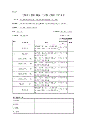 附表4：气体灭火管网强度、气密性测试过程记录表5.docx