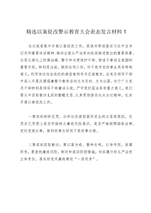 2024年以案促改警示教育大会表态发言材料.docx
