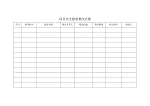 项目安全隐患整改台账模板.docx