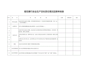 烟花爆竹安全生产目标责任情况定期考核表.docx
