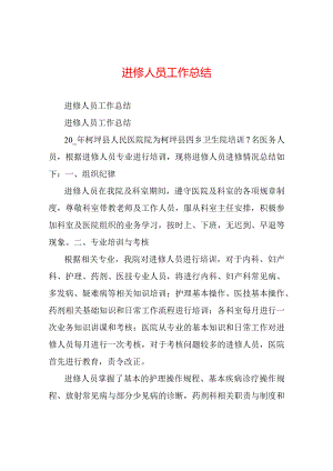 进-修-人-员-工-作-总-结.docx