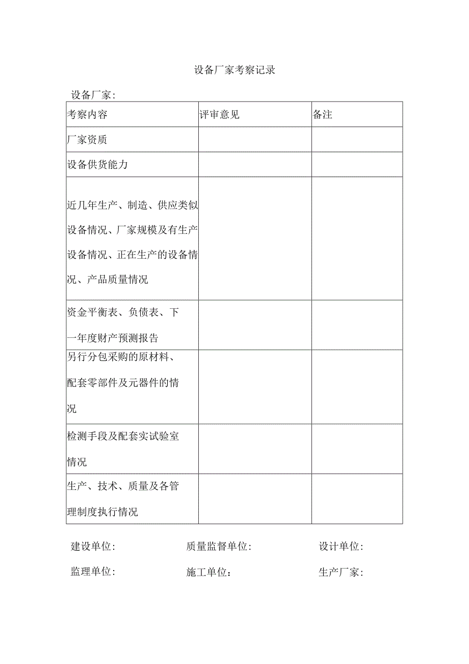 设备厂家考察记录1.docx_第1页