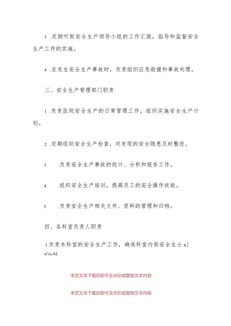 2024年医院卫生院安全生产岗位职责清单(最新版).docx_第3页