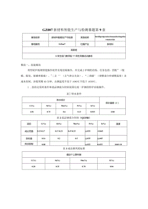 （全国职业技能比赛：高职）GZ007新材料智能生产与检测赛题第9套.docx