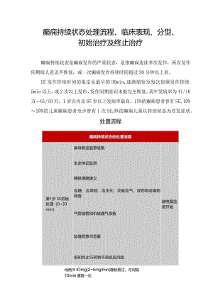 癫痫持续状态处理流程、临床表现、分型、初始治疗及终止治疗.docx