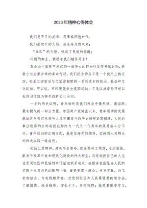 精神心得和体会.docx